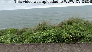 took the young carioca to the beach for couple fun in the woods