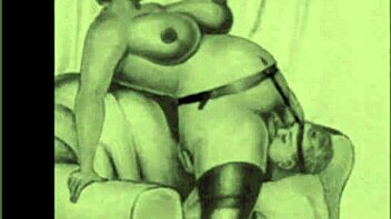 Vintage erotic illustration with retro sensual charm
