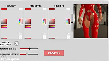 3d metal bondage fetish game with big tits femdom