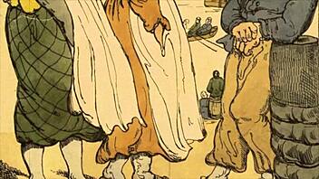 Vintage erotic drawings from retro cartoons