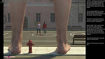 Big Apple Small Gesture Episode 26 features 3D cartoon hentai with anime sex. Outdoor scenes included.