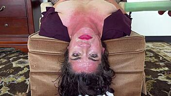 mature mom swallows huge cum in taboo costume