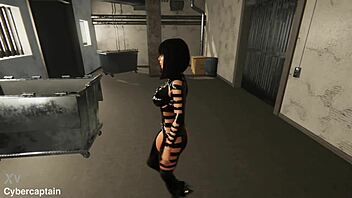3d metal bondage fetish game with big tits femdom