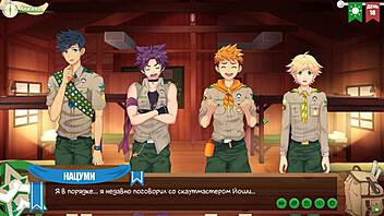 game friends camp episode 22 with russian voice acting, planning something intriguing.