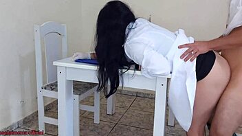 yo, doutora jennyfer fixes my hard-on issue during the exam!