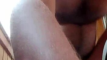 Russian gay man masturbates and eats his own fresh cum