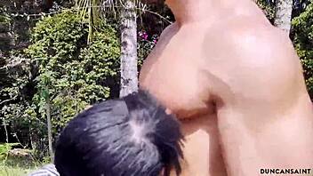 Ripped Gardener Passionately Fucks Hot Latina