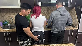 Latina Milf Bent Over For Husband's Friend?