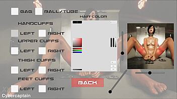 3d metal bondage fetish game with big tits femdom