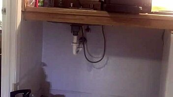 Gay plumber caught with dildo in homemade solo masturbation