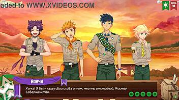 game friends camp episode 22 with russian voice acting, planning something intriguing.