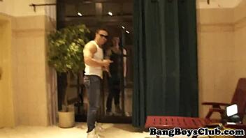 Euro stud enjoys cocksucking in a lively orgy