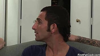 I join hot gay threesome with sucking and fucking