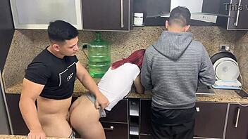 Latina Milf Bent Over For Husband's Friend?