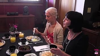 Two hairy gay girls enjoying their fun toys together.