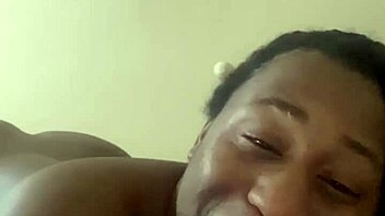 Beautiful black beauty gets a big black cock in her ass