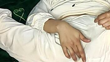 Blue amateur squirts in morning homemade video