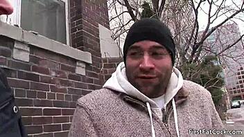 I join hot gay threesome with sucking and fucking