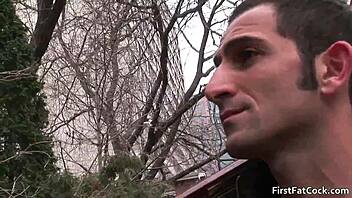 I join hot gay threesome with sucking and fucking