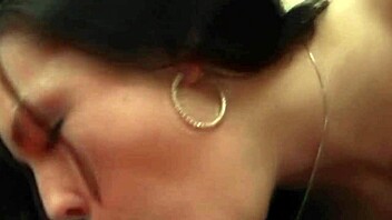 horny brunette babe enjoys sucking in amateur setting