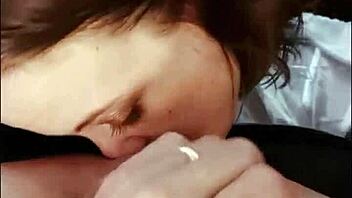 French Amateur in Leather Pants Gets Rimmed Doggystyle POV. Satin Shirt and Heels Add Spice! 😍