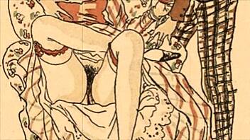 Vintage Cartoon Illustration From Retro Anime Era