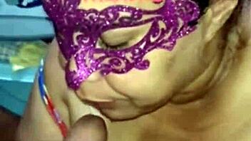 Latina hooker jerks and milks thick cock dry?