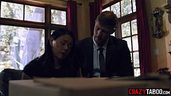 stepson bangs desperate milf dana vespoli while wearing stepdad's uniform, so wrong but hot