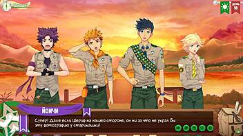 game friends camp episode 22 with russian voice acting, planning something intriguing.