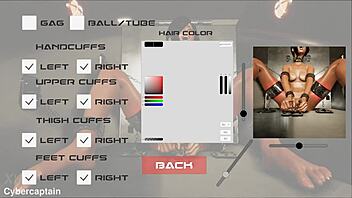 3D 금속 본디지 거유 여사도 페티시 게임