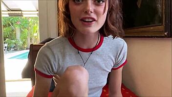 Family therapy with a taboo twist with a petite red-haired teen named Alex Adams