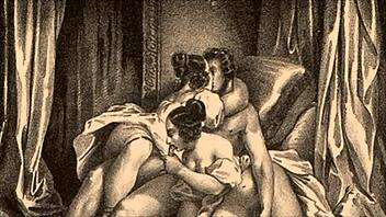 Vintage Cartoon Illustration From Retro Anime Era