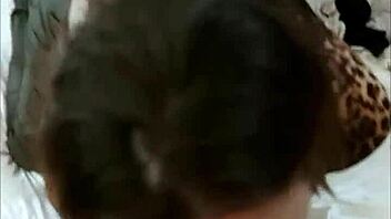 French Amateur in Leather Pants Gets Rimmed Doggystyle POV. Satin Shirt and Heels Add Spice! 😍