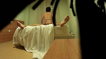 Amateur couple has hot hotel room sex