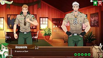 game friends camp episode 22 with russian voice acting, planning something intriguing.