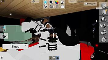 Furrita gets strong penetration from albino!