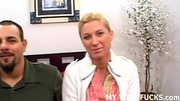 Nita Star worships a big cock with her mouth.