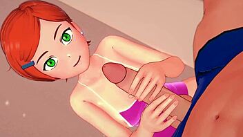 La Linda Gwen Gets Wet And Removes Swimsuit For Adult Hentai Fuck