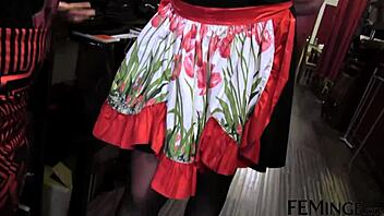 she fucks the horny slut with a big vibrator