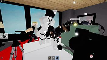 Furrita gets strong penetration from albino!