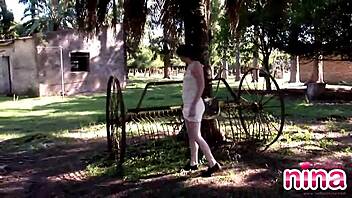 Nina feels so aroused showing her sexy body and rubbing her pussy