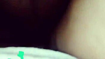 asian girl gets close up licking and fingering from her boyfriend in the room