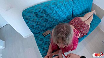 My Stepsister Sucks My Cock Instead Of Candy And Gets Creampie?