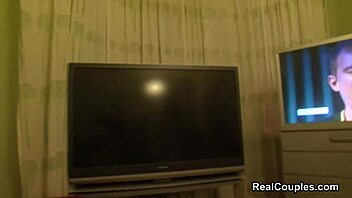 Real Interracial Couple Filmed Before And During Sex