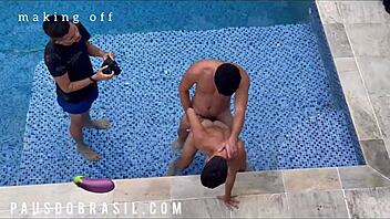juninho oficial dominates in poolside action