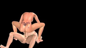 An animated 3d cartoon video - indian bhabhi riding japanese man's dick in cowgirl positions.