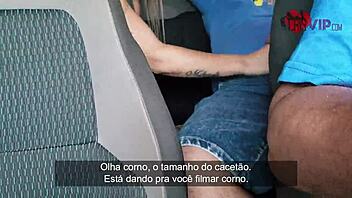 cristina almeida gets creampied in parking lot