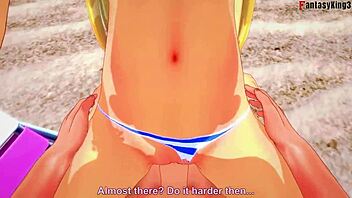 Marie Rose in Bikini Gets Fucked on Beach