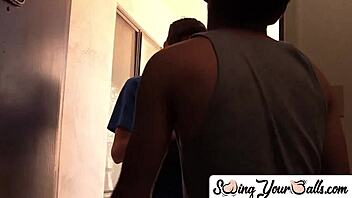 Hey, watch this developing man get a wild blowjob from a gay deviant!