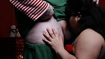 santas helpers bbw loves anal and cum